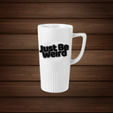 Weird Dark 20oz textured tall ceramic mug with glossy interior and matte exterior.