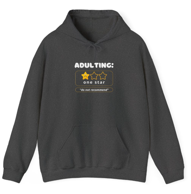 Adulting Unisex Heavy Blend Hoodie