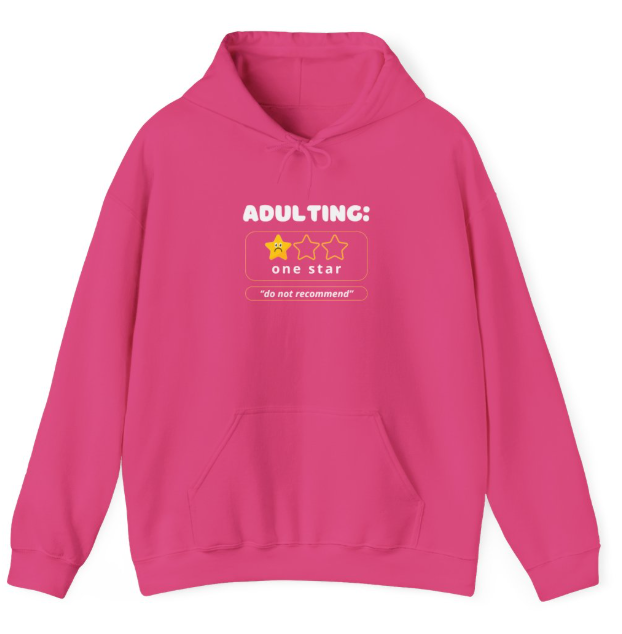 Adulting Unisex Heavy Blend Hoodie