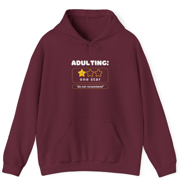 Adulting Unisex Heavy Blend Hoodie