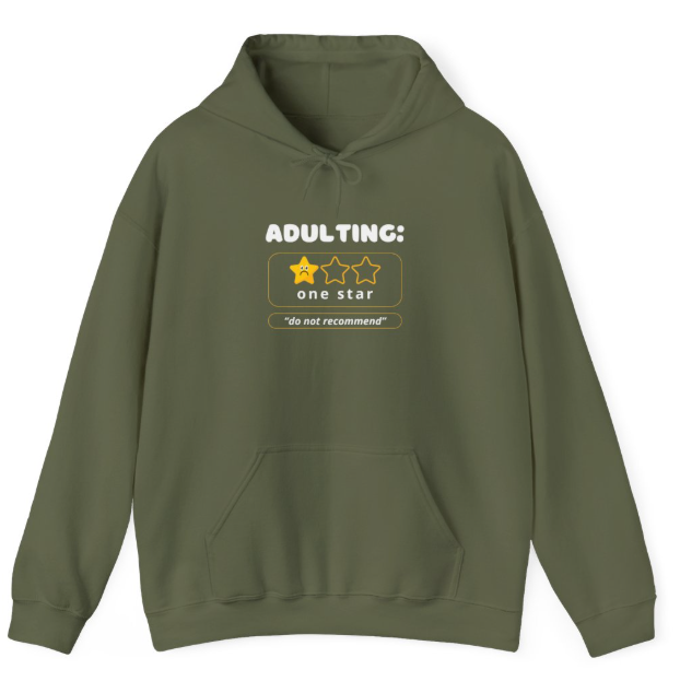 Adulting Unisex Heavy Blend Hoodie