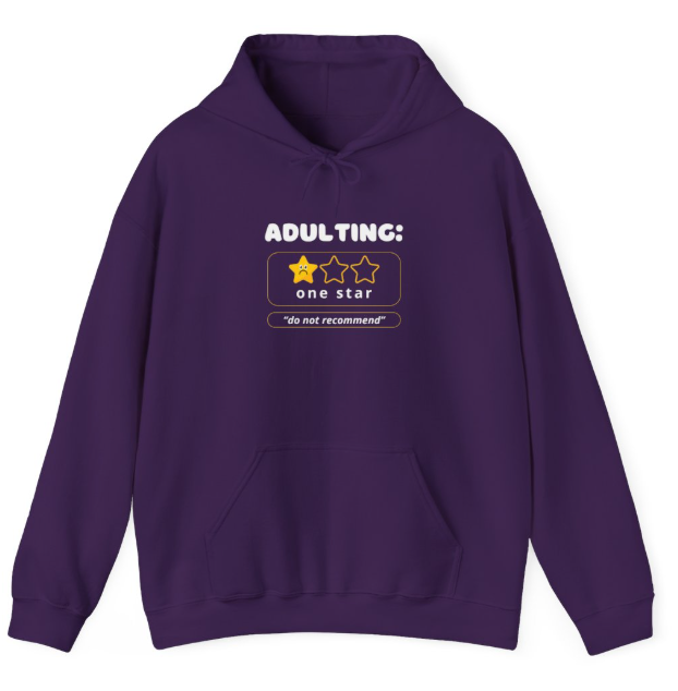 Adulting Unisex Heavy Blend Hoodie