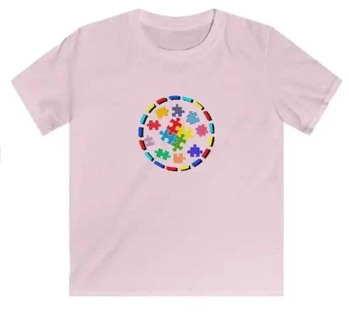 Autism Awareness Kids Softstyle T-Shirt