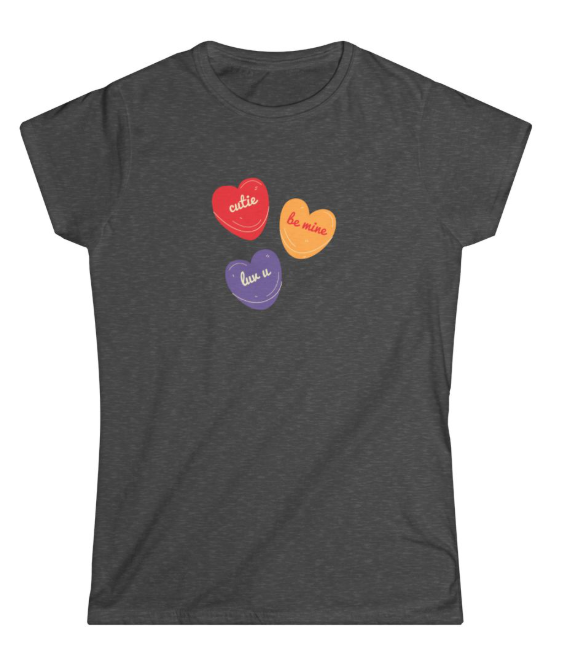 Candy Hearts Women's Softstyle T-Shirt