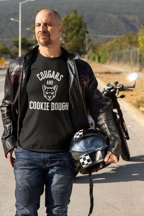 Cougars and Cookie Dough Unisex Softstyle T-Shirt - casual fashion, comfortable fit, motorcycle style.