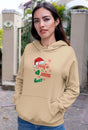 Unisex heavy blend hoodie with "Santa is Judging You" design, cozy and stylish for cold weather.