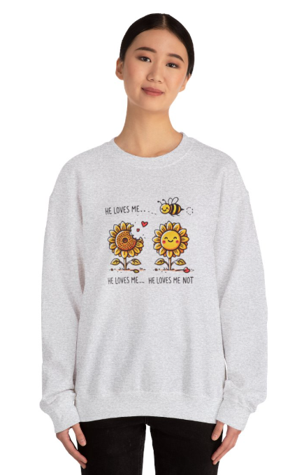 He Loves Me...Not Unisex Heavy Blend Sweatshirt