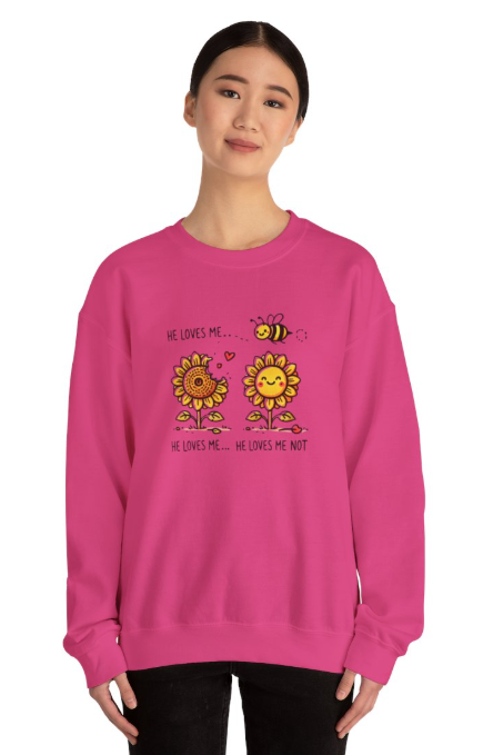 He Loves Me...Not Unisex Heavy Blend Sweatshirt