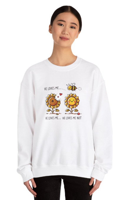 He Loves Me...Not Unisex Heavy Blend Sweatshirt