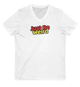 Just Be Weird Women's Softstyle Fitted V-Neck T-Shirt