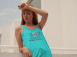 "It's Wine O'Clock Women's Racerback Tank Top, lightweight and stylish activewear."