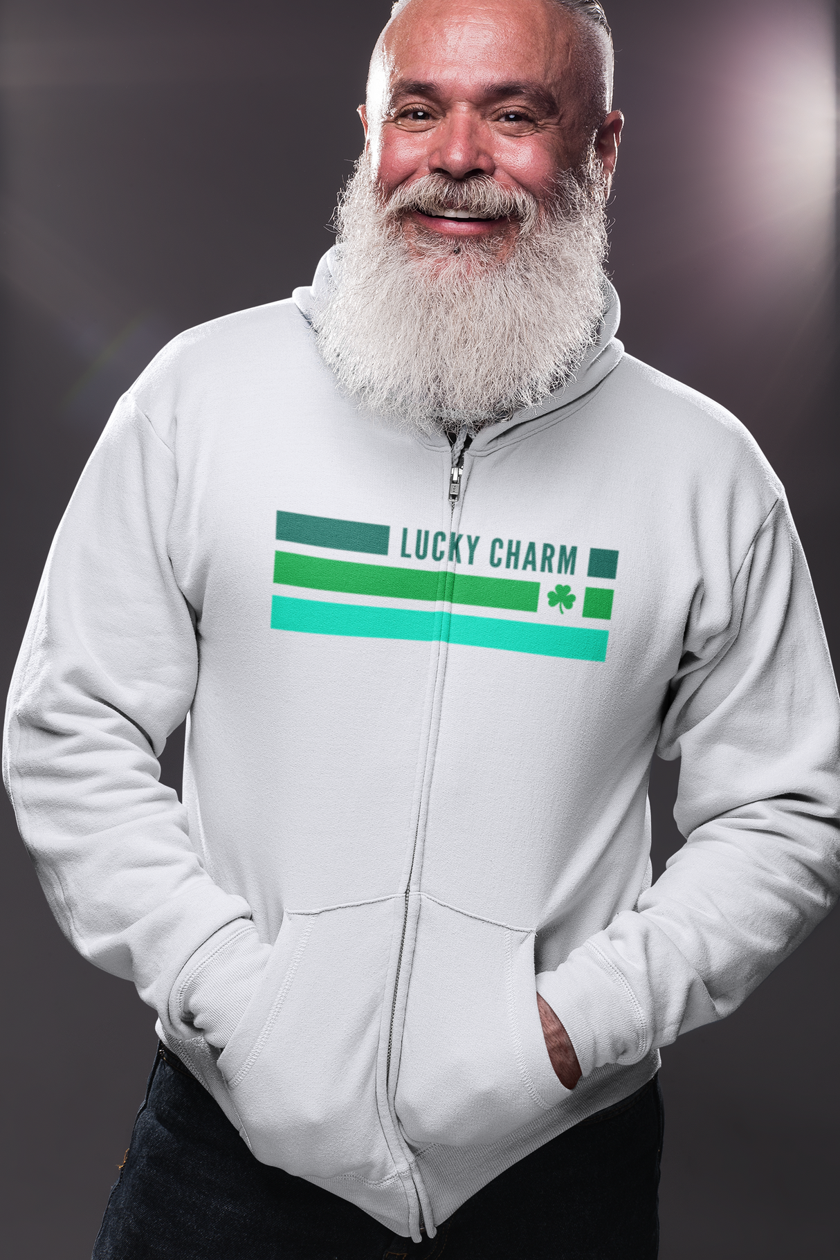 Lucky Charm (SS) Full Zip-Up Unisex Hoodie